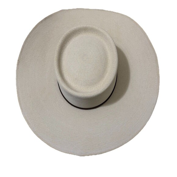 Atwood Nevada Palm Leaf  15x Long Oval  Size 7 1/8 Hat Natural Cowboy Rodeo GUC - Picture 2 of 16